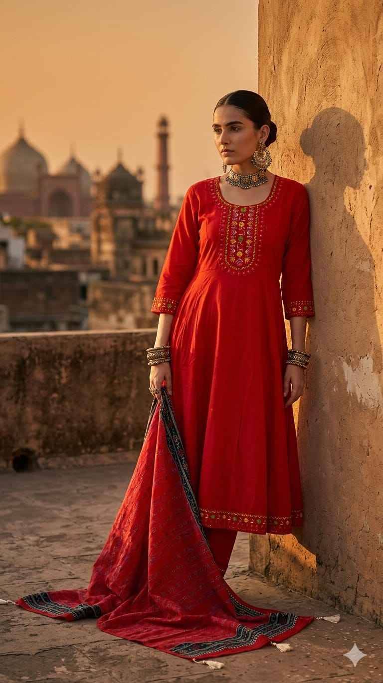 1924 Orange Hit By Fashid Designer Festive Suits Beautiful Fancy Stylish Colorful Party Wear & Occasional Wear Pure Mal Chanderi Dress At Wholesale Price